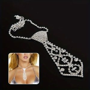 Luxury Geometric Elegant Tie Design Long Necklace